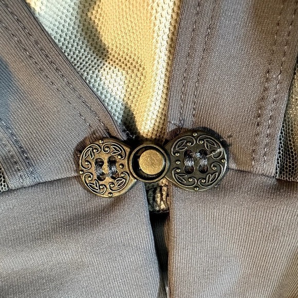 NWT Ainslie Wear Gray High Neck Angelina Leotard Small - Picture 5 of 9